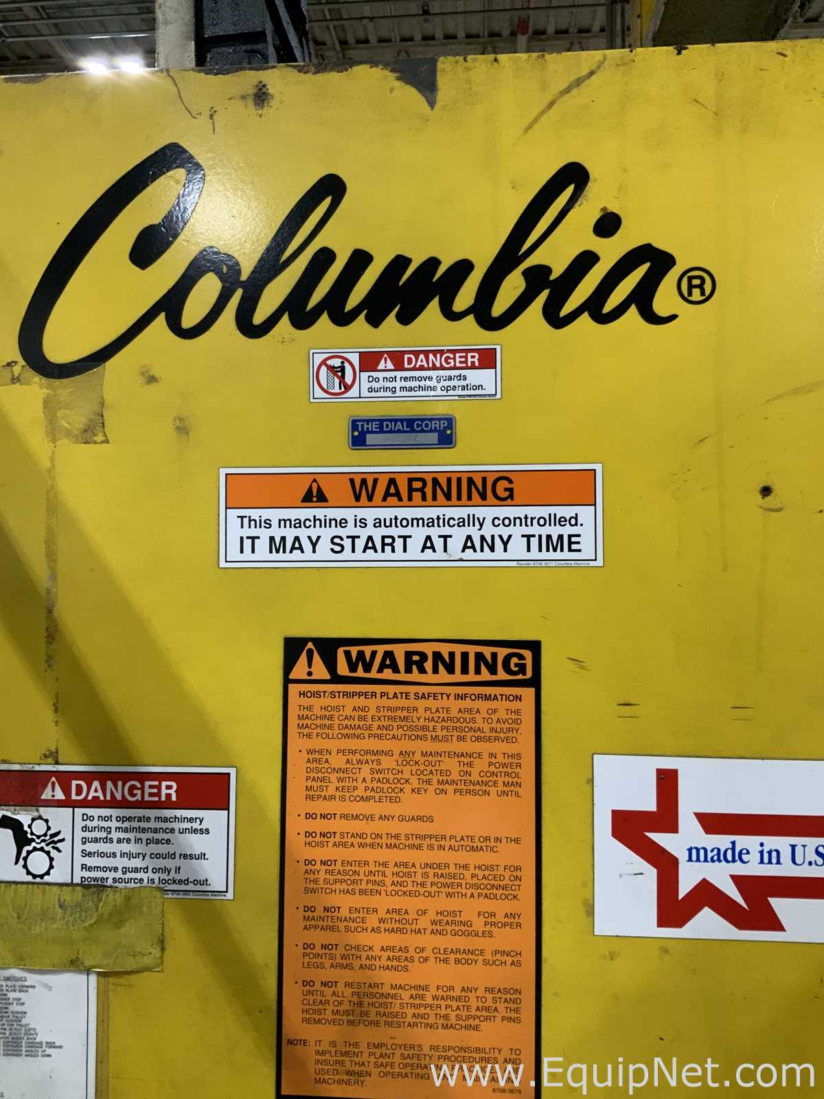 Columbia FL510-LSSS-AB-9908 Palletizer with Mima Wrapper
