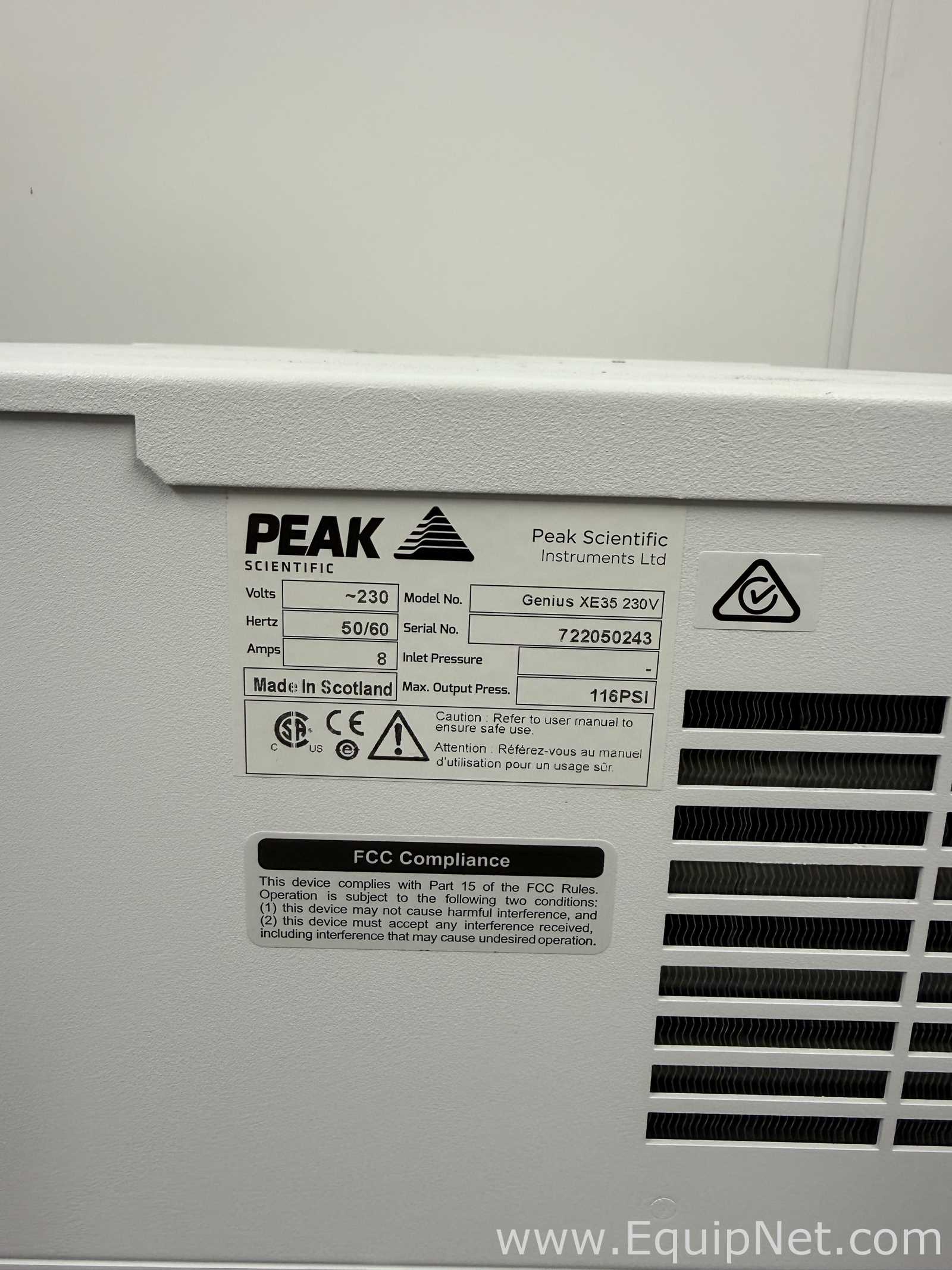 PEAK Scientific Genius XE35 Nitrogen Generator