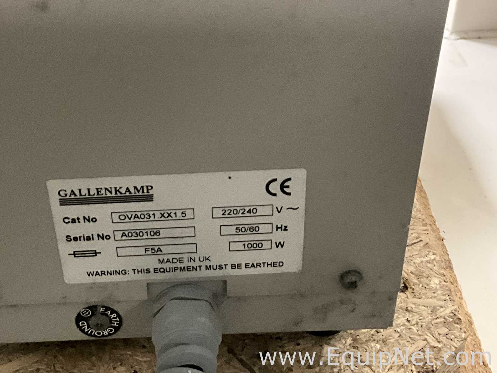 Gallenkamp OVA031.XX1.5 Laboratory Vacuum Oven