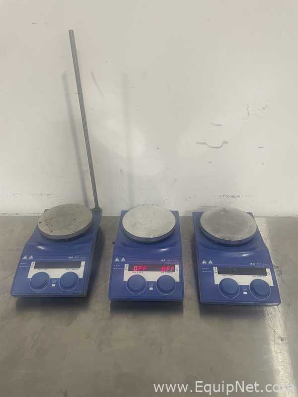 Lot of 3 IKA RCT basic Hotplate Stirrers