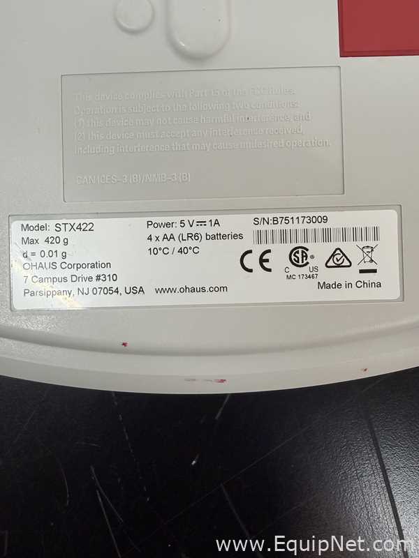Lote de 2 Báscula Ohaus Corporation STX422