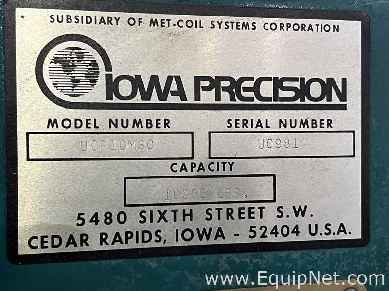 Talhadeira e Linha de Corte Longitudinal Iowa Precision ESLR6016
