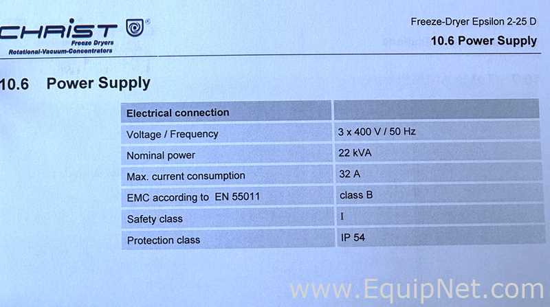 Christ Epsilon 2-25 D Freeze Dryer
