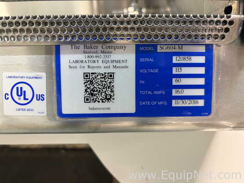The Baker Company SG604-M Biological Safety Cabinet