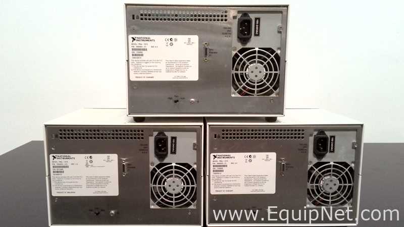 Lot of 3 National Instruments NI PXIe-1073 Test and Measurement Units with Various Modules