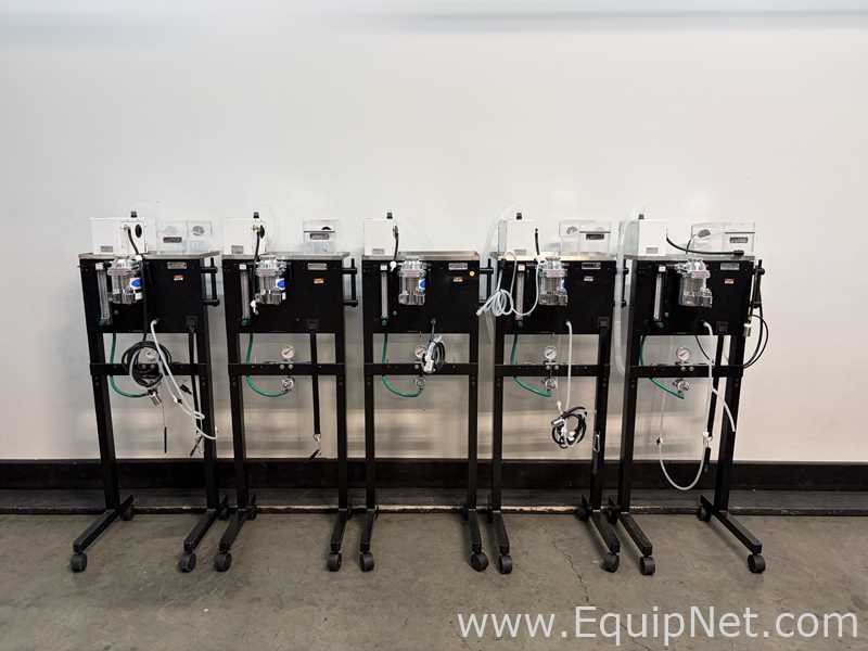 Lot of 5 VetEquip Inc Mobile Anesthesia Systems