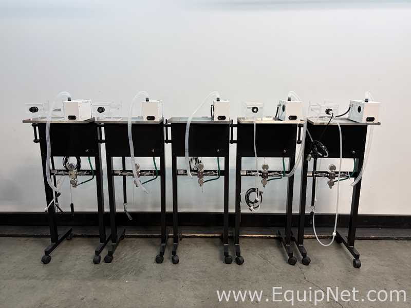 Lot of 5 VetEquip Inc Mobile Anesthesia Systems