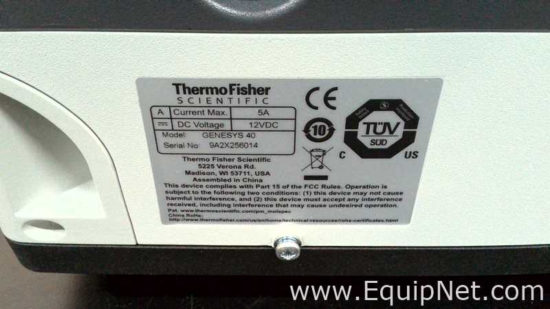Espectrofotómetro Thermo Fisher Scientific Genesys 40