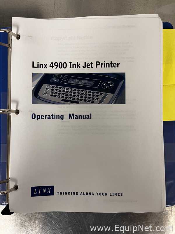 Linx 4900 Industrial Inkjet Printer