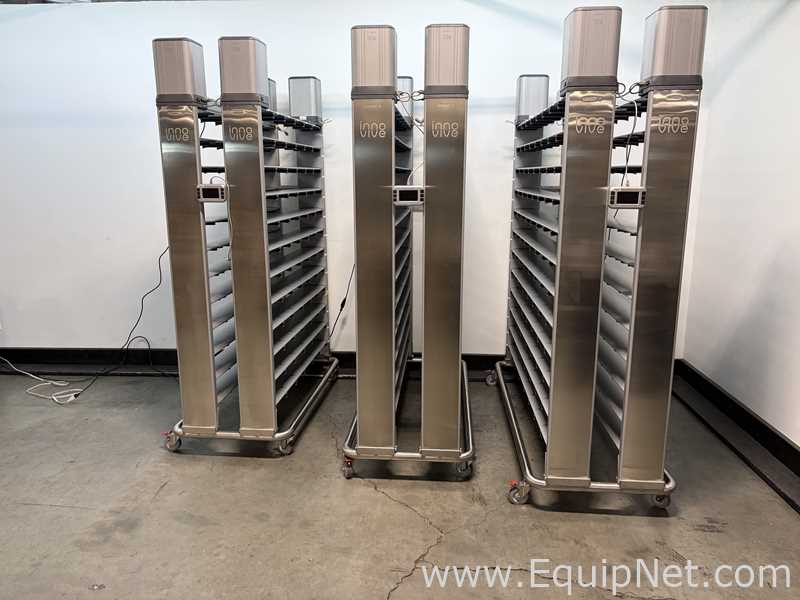 Lot of 3 Innovive Double Sided Ventilated Rodent Housing Systems
