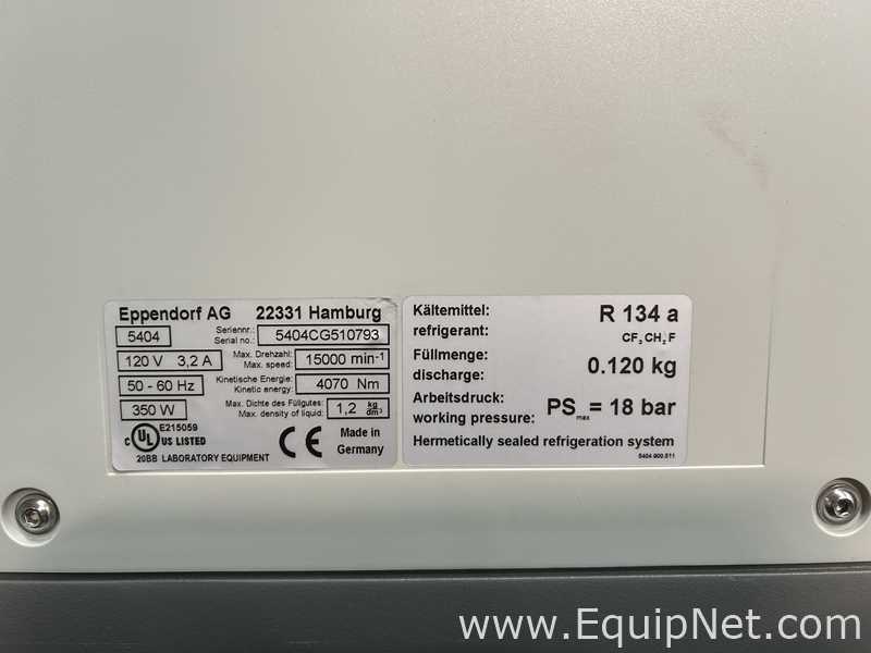 Lote de 2 Centrífuga para laboratorio Eppendorf 5424R