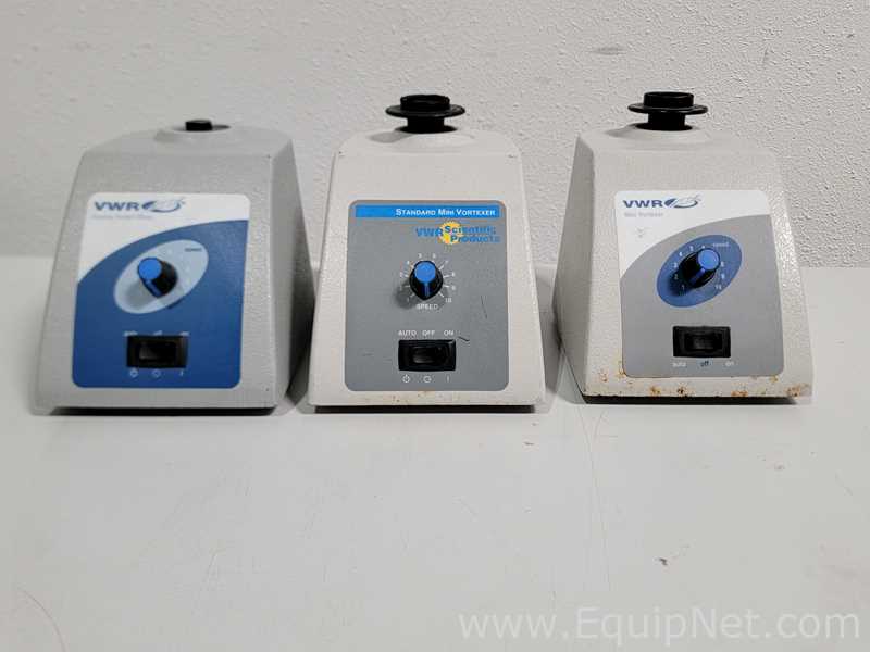 lote de  3 Misturador para Laboratórios VWR Mini Vortex mixer