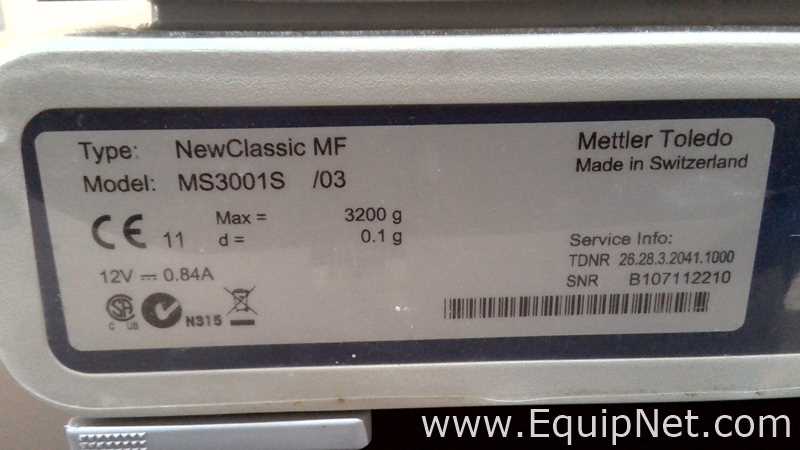 lote de  2 Balança de Laboratório Mettler Toledo MS3001S