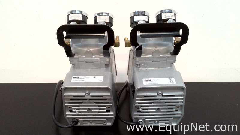 Lot of 2 Gast DOA-P704-AA Vacuum Pumps