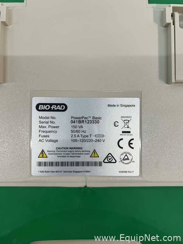 Electroforesis Bio-Rad PowerPac Basic