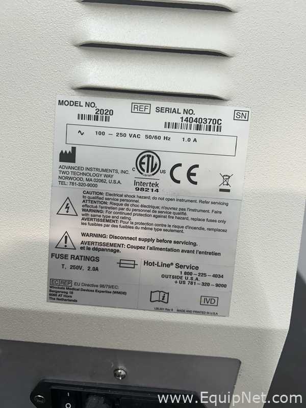 Osmómetro Advance Instruments 2020
