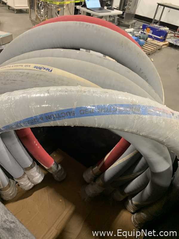 One Lot of Five High Pressure Sanitary Hoses - Three Inch Diameter