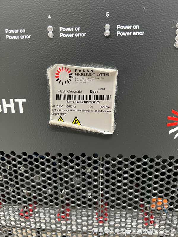 Analizador de fuentes de energía Meyer Burger PASAN SpotLIGHT HighCap Solar Cell Flashtester Photovoltaic I-V Test Analyzer