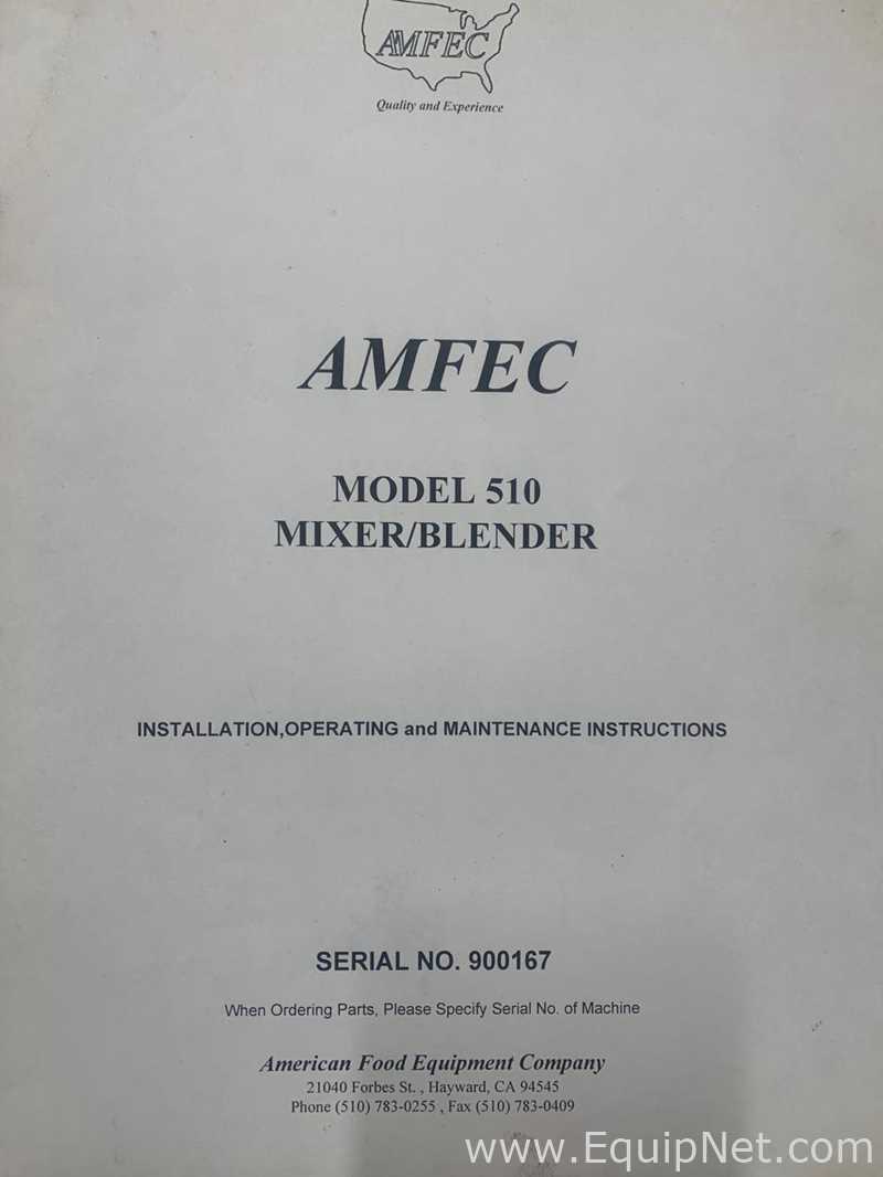 Mezclador Acero inoxidable AMFEC - American Food Equipment Co 510