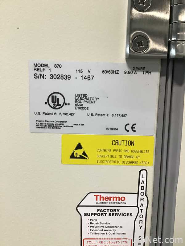 Incubadora Thermo Electron Corporation 370