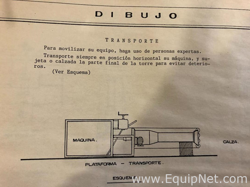 FORMAS MOLDES Y MAQUINARIAS S.A. DM-45 Maquina para Fabricacion de Tuberia
