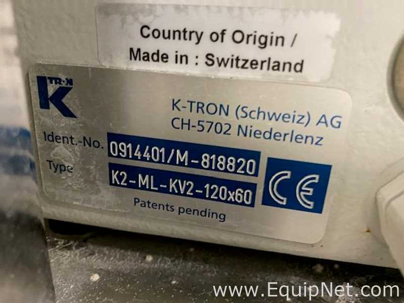K Tron Soder K2-MK-KV2-120X60 Stainless Steel LIW Screw Feeder