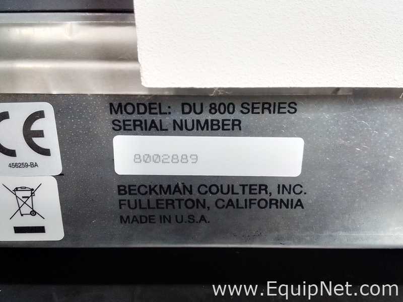贝克曼库尔特DU800分光光度计