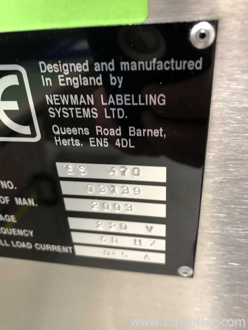 Newman NVS2 Labeler Dual Unwinder and Systech Vision System With Coder
