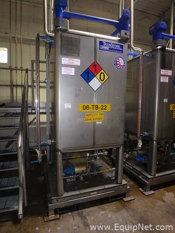Contenedor Rectangular De Almacenamiento De Acero Inoxidable TransTore 518043 De 550 Galones
