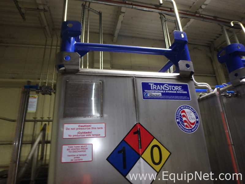 Contenedor Rectangular De Almacenamiento De Acero Inoxidable TransTore 518043 De 550 Galones