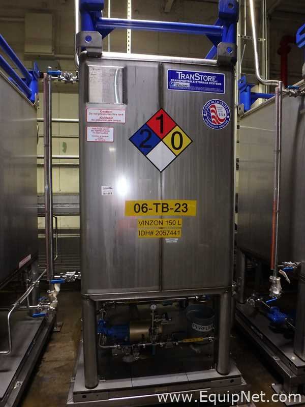Contenedor Rectangular De Almacenamiento De Acero Inoxidable TransTore 518043 De 550 Galones
