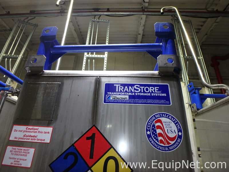 Contenedor Rectangular De Almacenamiento De Acero Inoxidable TransTore 518043 De 550 Galones