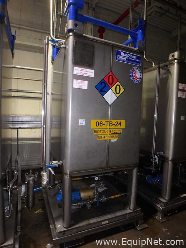 Contenedor Rectangular De Almacenamiento De Acero Inoxidable TransTore 518043 De 550 Galones