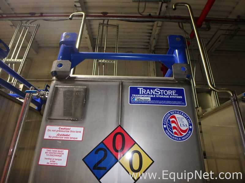 Contenedor Rectangular De Almacenamiento De Acero Inoxidable TransTore 518043 De 550 Galones