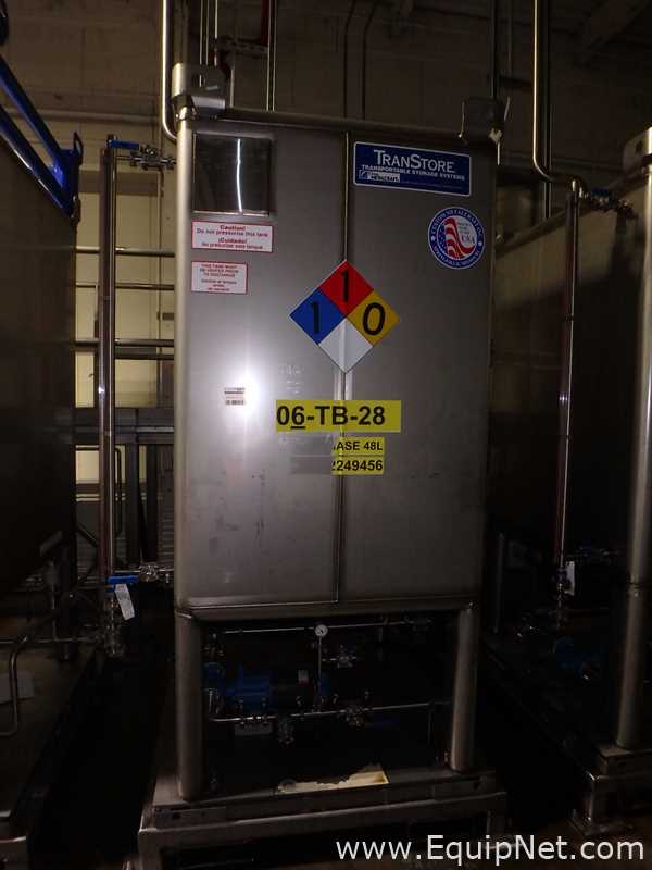 Contenedor Rectangular De Almacenamiento De Acero Inoxidable TransTore 518043 De 550 Galones