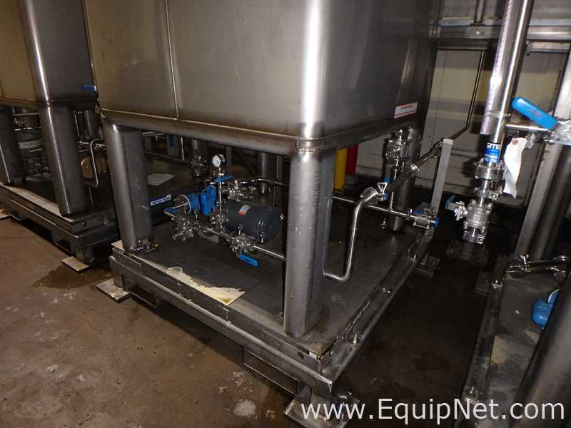 Contenedor Rectangular De Almacenamiento De Acero Inoxidable TransTore 518043 De 550 Galones