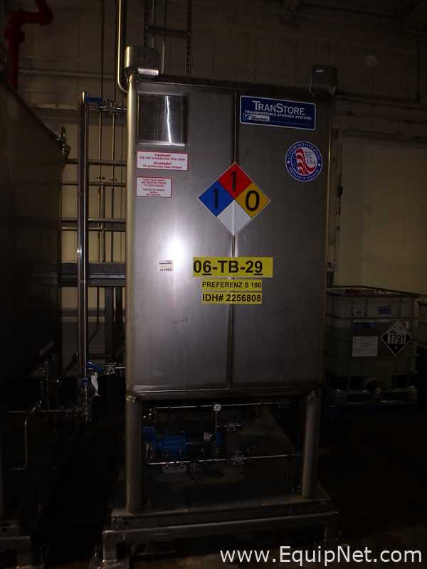 Contenedor Rectangular De Almacenamiento De Acero Inoxidable TransTore 518043 De 550 Galones