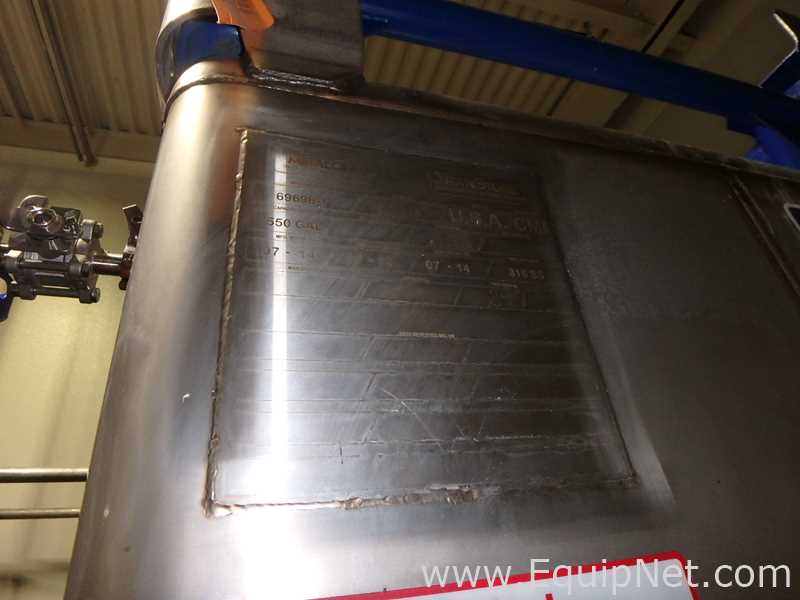 Contenedor Rectangular De Almacenamiento De Acero Inoxidable TransTore 518043 De 550 Galones