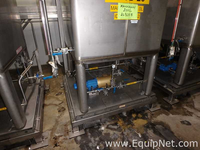 Contenedor Rectangular De Almacenamiento De Acero Inoxidable TransTore 518043 De 550 Galones