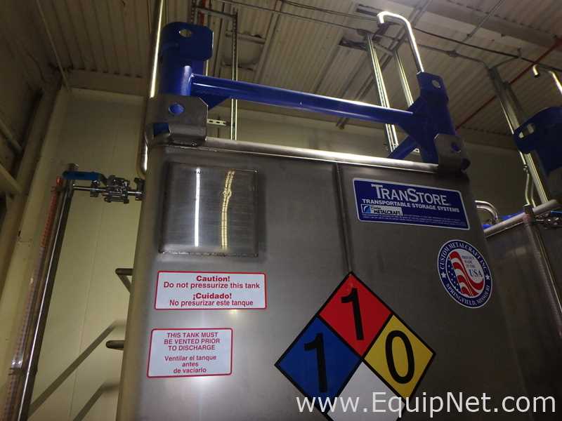 Contenedor Rectangular De Almacenamiento De Acero Inoxidable TransTore 518043 De 550 Galones
