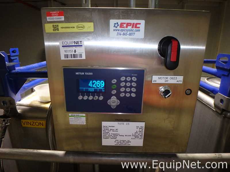 Contenedor Rectangular De Almacenamiento De Acero Inoxidable TransTore 518043 De 550 Galones