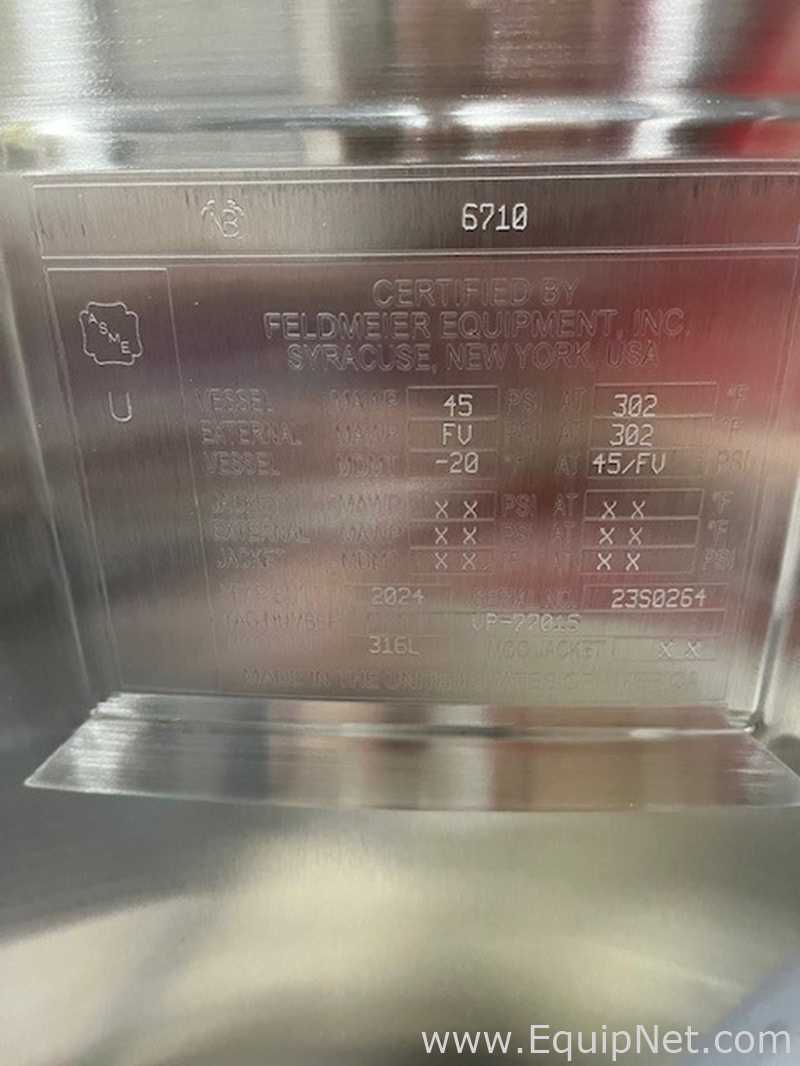 Unused Feldmeier Equipment 2500 Liter Insulated Mix Tank  VP-77015