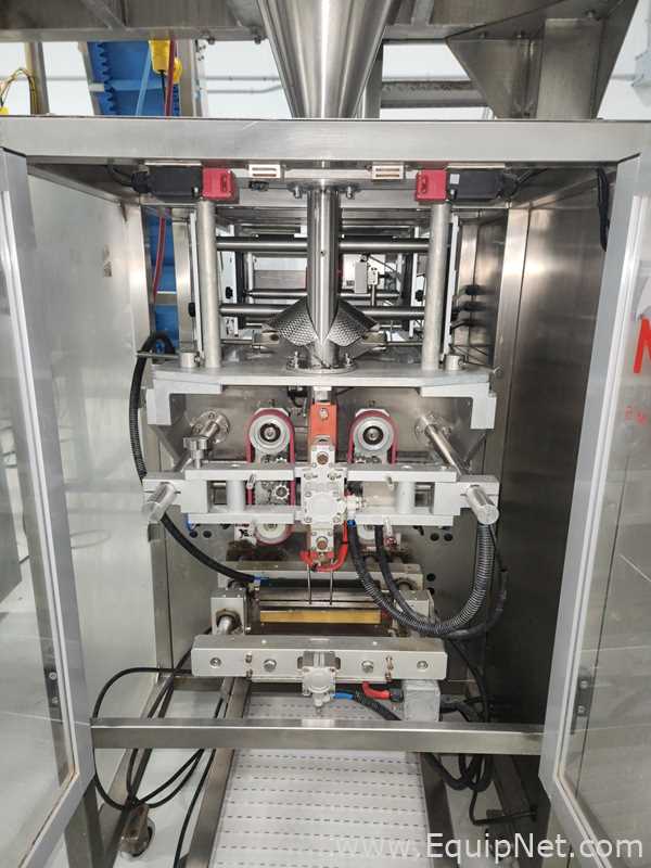 CAM Packaging Systems CV-420MN Twin Vertical Form Fill Seal Machines with Weigh Fillers