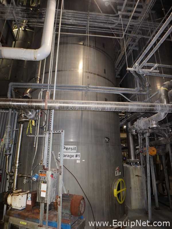 Tanque aço inox Stainless Fabrication Inc. 26000 Gallon Master Batch Storage Tank.  26000 Galão