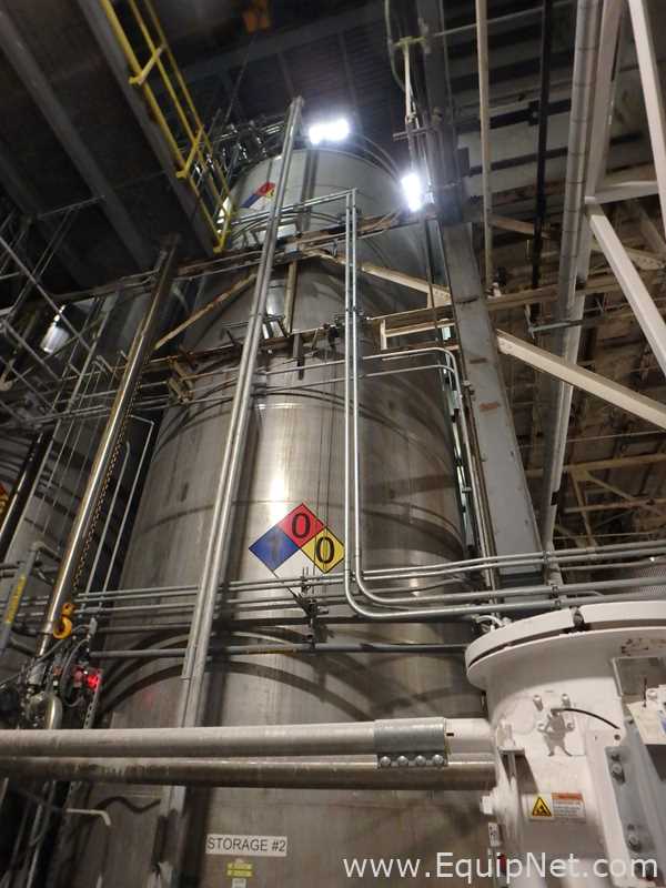 Tanque aço inox Stainless Fabrication Inc. 26000 Gallon Master Batch Storage Tank.  26000 Galão