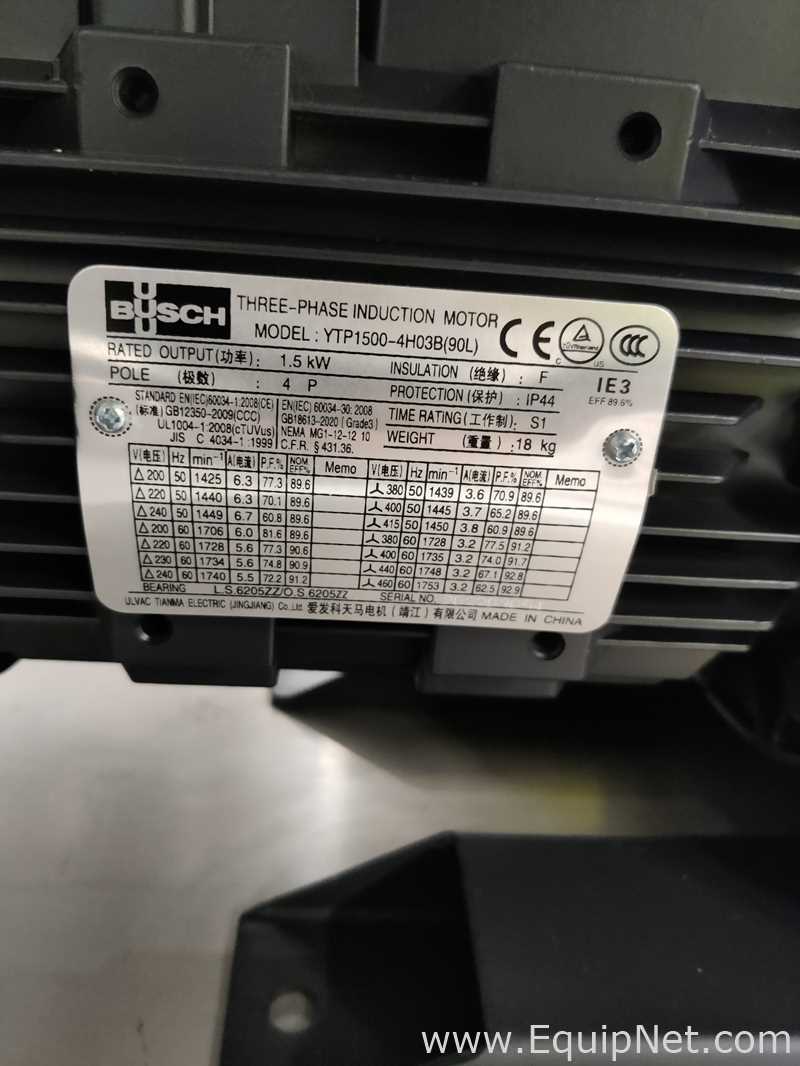 Bomba de Vacío de Paletas Rotativas Marca Busch Modelo Zebra RH 0040 B