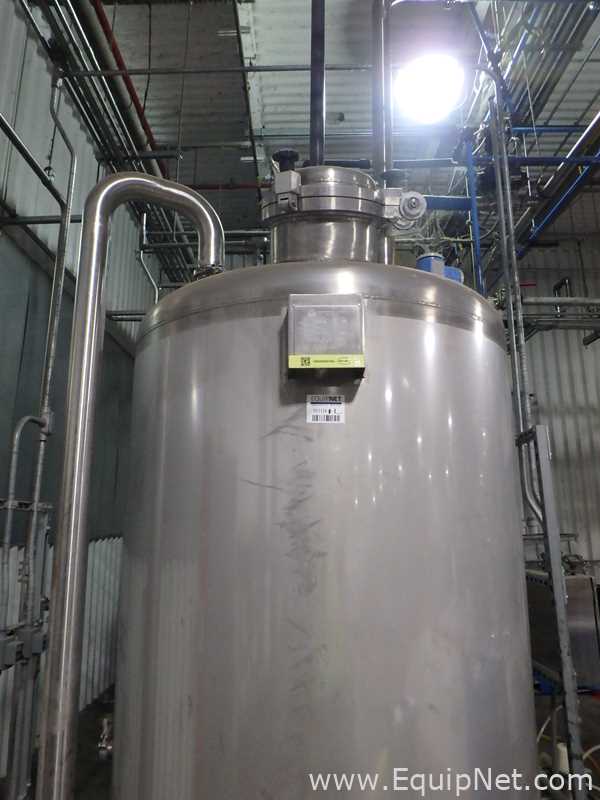 Lot Of Two SFI Stainless Fabrication Inc. Stainless Steel 200 Gallon Mixing Tanks