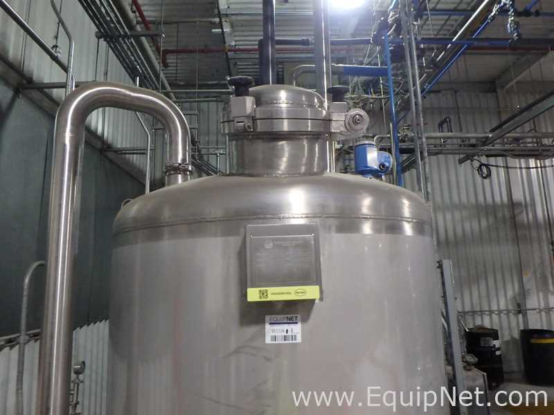 Lot Of Two SFI Stainless Fabrication Inc. Stainless Steel 200 Gallon Mixing Tanks