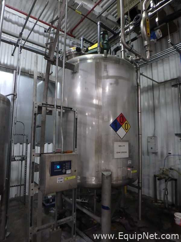 Tanque aço inox Stainless Fabrication Inc. 800 Gallon Mix Tank.  800 Galão