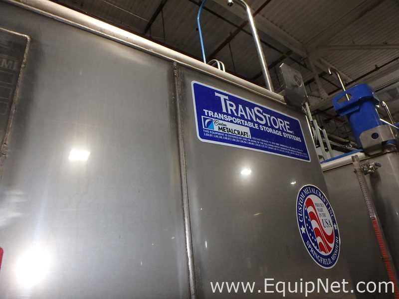 Contenedor Rectangular De Almacenamiento De Acero Inoxidable TransTore 518043 De 550 Galones
